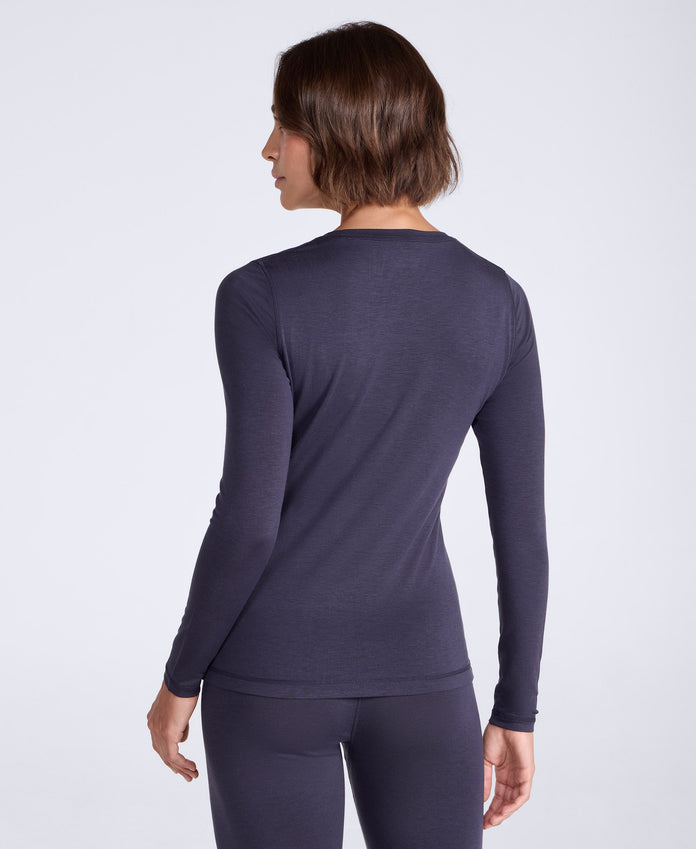 Keep the Heat Womens Base Layer Long Sleeve Top - Navy