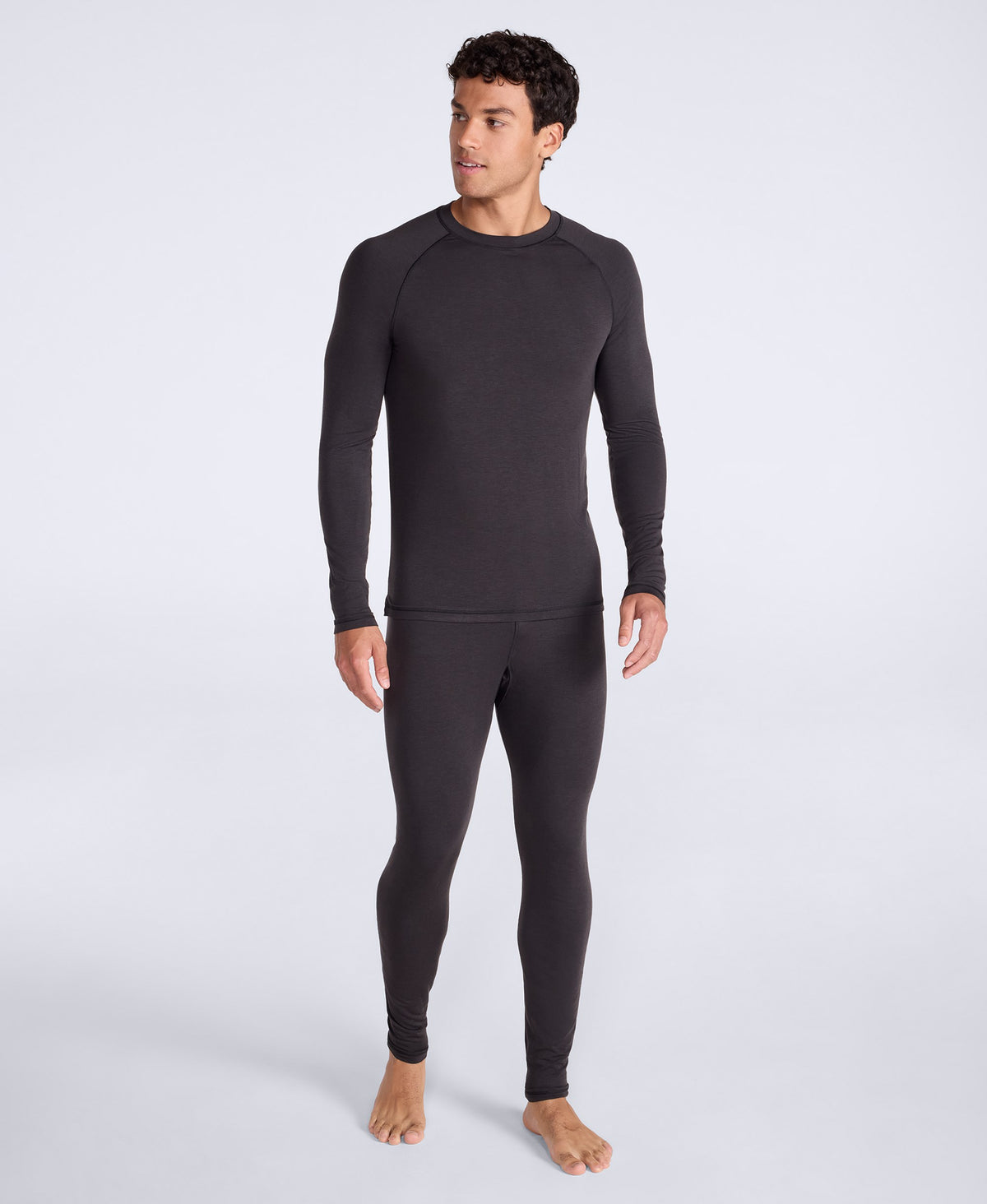 Keep the Heat Mens Base Layer Long Sleeve Top - Black