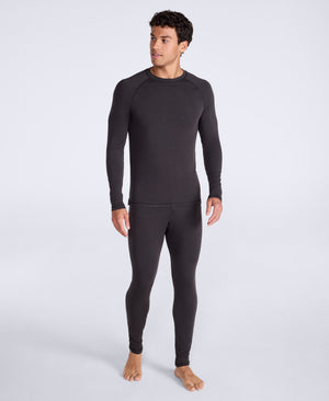 Keep the Heat Mens Base Layer Long Sleeve Top - Black