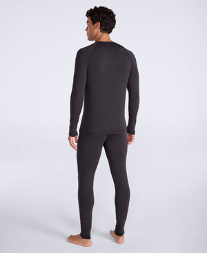 Keep the Heat Mens Base Layer Long Sleeve Top - Black