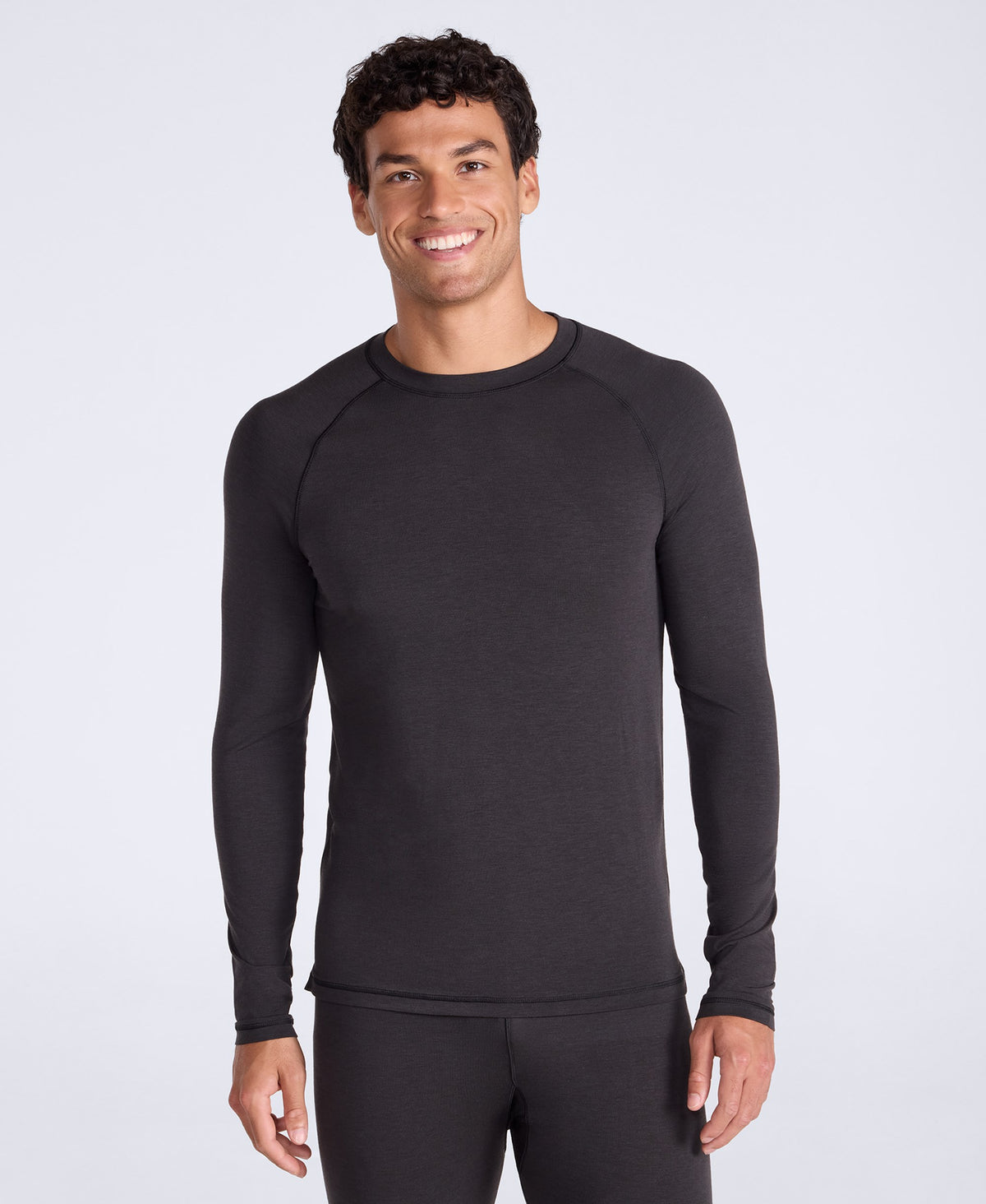 Keep the Heat Mens Base Layer Long Sleeve Top - Black