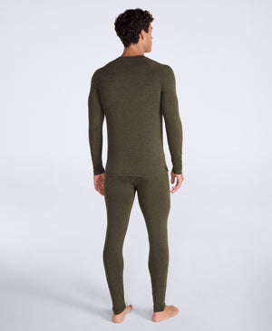 Keep the Heat Mens Base Layer Long Sleeve Top - Khaki