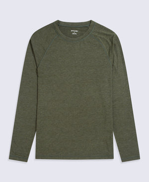 Keep the Heat Mens Base Layer Long Sleeve Top - Khaki