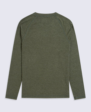Keep the Heat Mens Base Layer Long Sleeve Top - Khaki