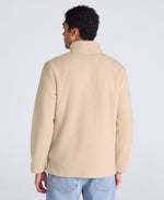 Ted Mens Borg Half Zip Fleece - Beige
