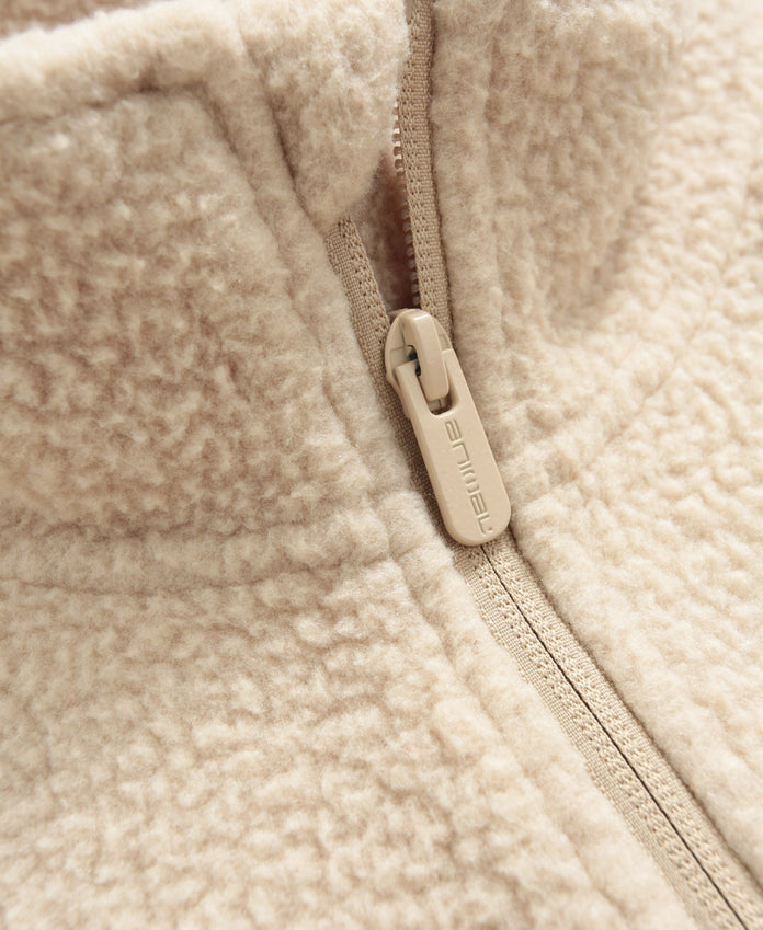 Ted Mens Borg Half Zip Fleece - Beige
