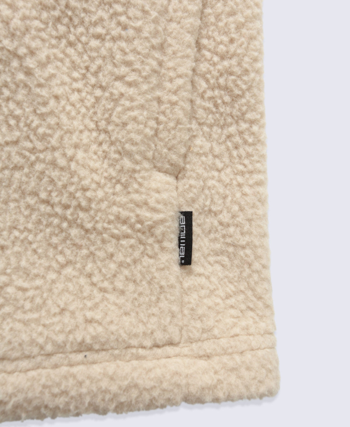 Ted Mens Borg Half Zip Fleece - Beige