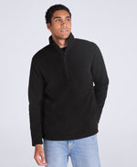 Ted Mens Borg Half Zip Fleece - Black
