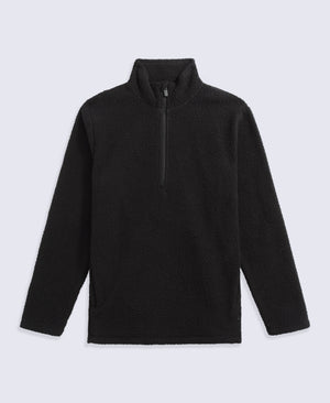 Ted Mens Borg Half Zip Fleece - Black