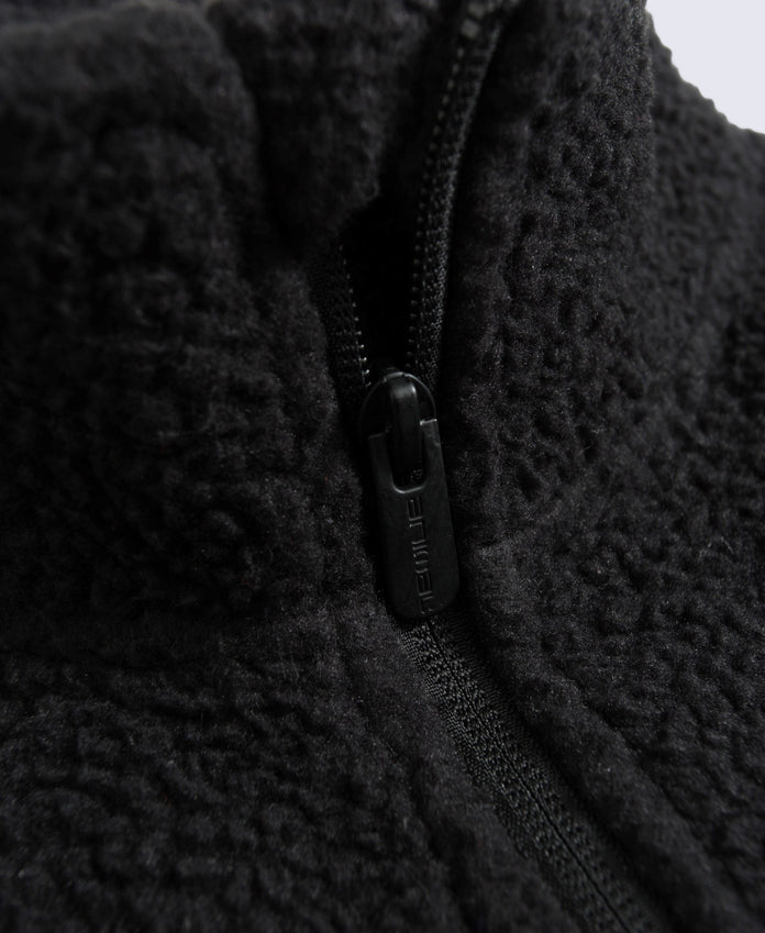 Ted Mens Borg Half Zip Fleece - Black