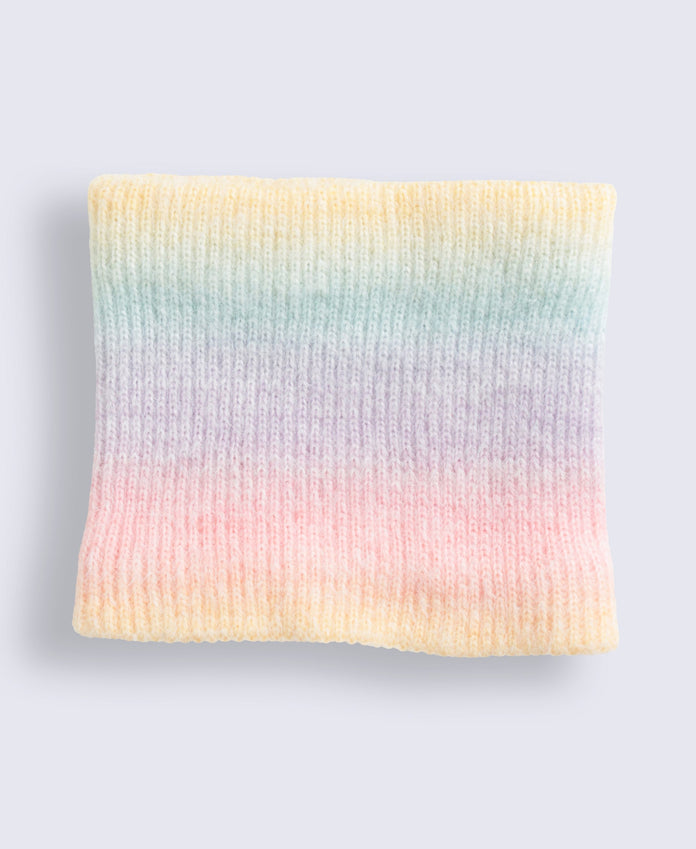 Animal Kids Rainbow Lined Hat Snood Glove Set - Pink