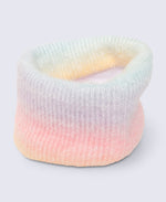 Animal Kids Rainbow Lined Hat Snood Glove Set - Pink
