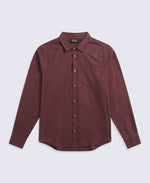 Hove Mens Shirt - Burgundy