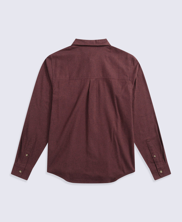 Hove Mens Shirt - Burgundy