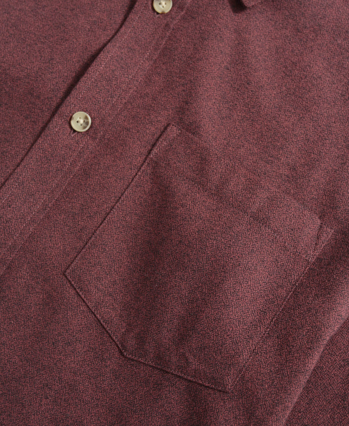Hove Mens Shirt - Burgundy