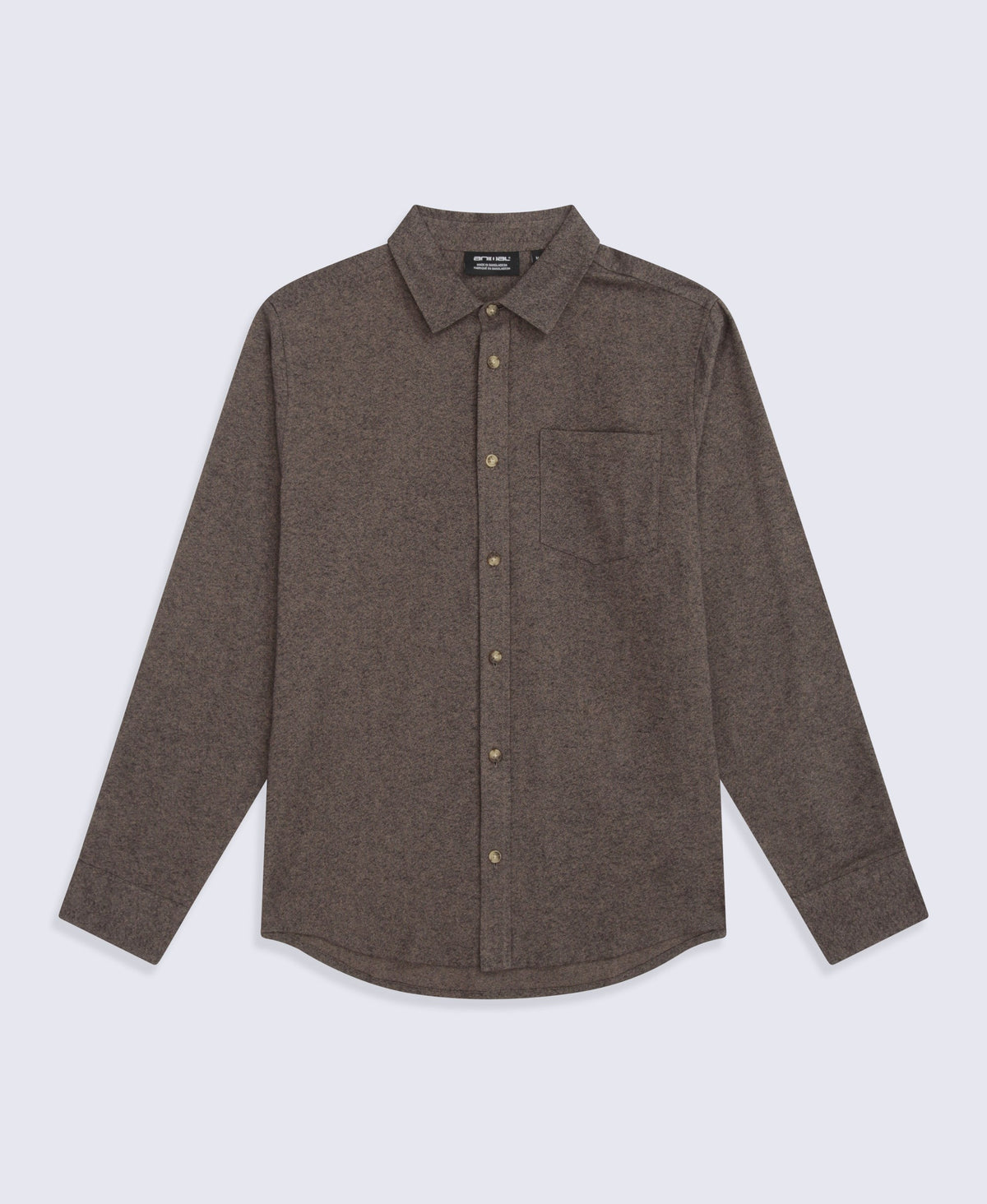 Hove Mens Shirt - Dark Beige