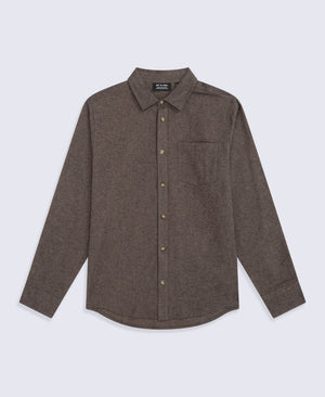 Hove Mens Shirt - Dark Beige
