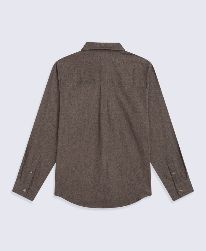 Hove Mens Shirt - Dark Beige