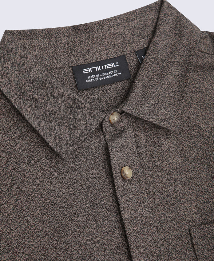 Hove Mens Shirt - Dark Beige