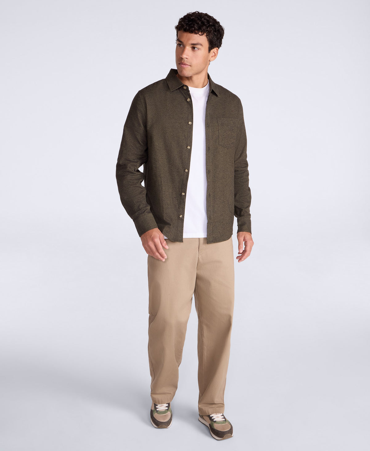 Hove Mens Shirt - Dark Beige