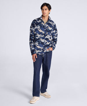 Printed Prague Men’s Fleece - Dark Blue