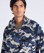 Printed Prague Men’s Fleece - Dark Blue