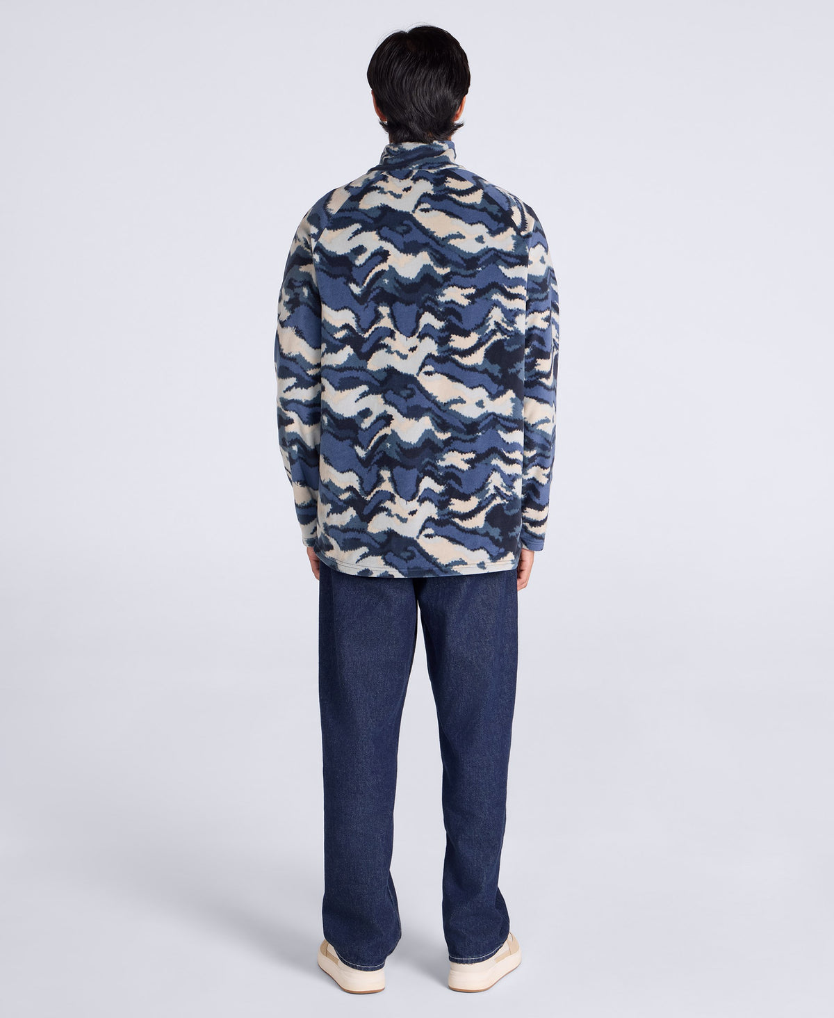 Printed Prague Men’s Fleece - Dark Blue