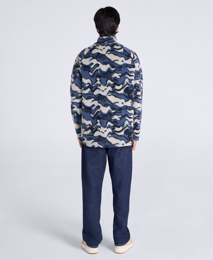 Printed Prague Men’s Fleece - Dark Blue
