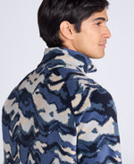 Printed Prague Men’s Fleece - Dark Blue