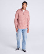 Riga Mens Melange Fleece - Dark Brown