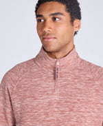 Riga Mens Melange Fleece - Dark Brown
