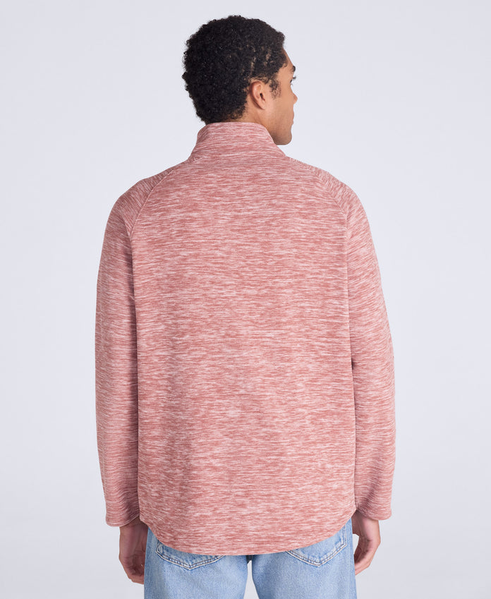 Riga Mens Melange Fleece - Dark Brown