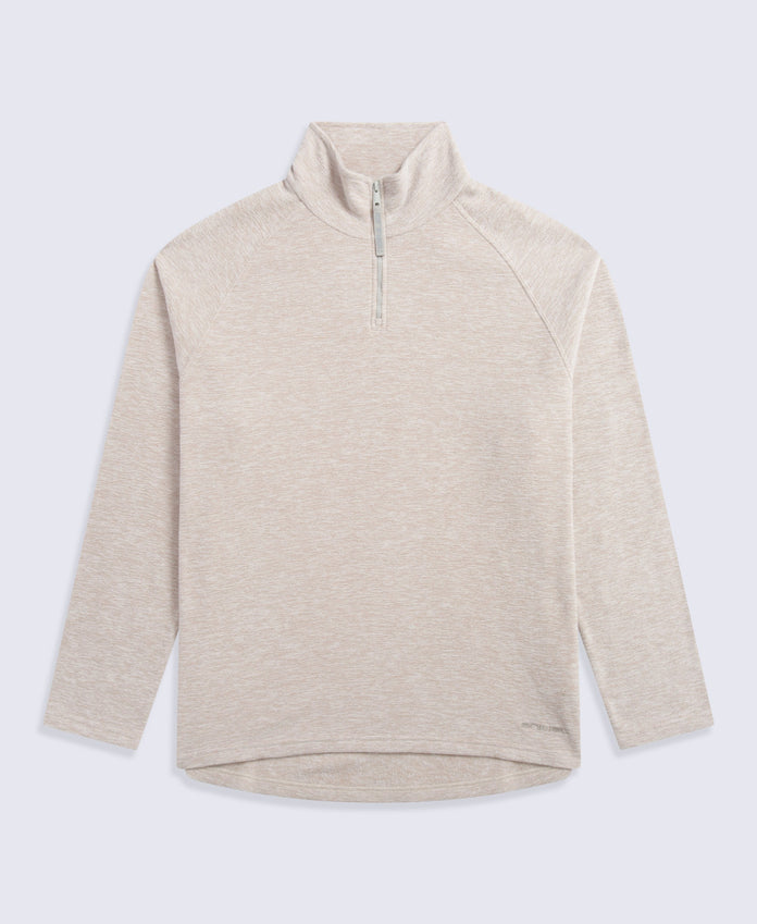 Riga Mens Melange Fleece - Light Brown