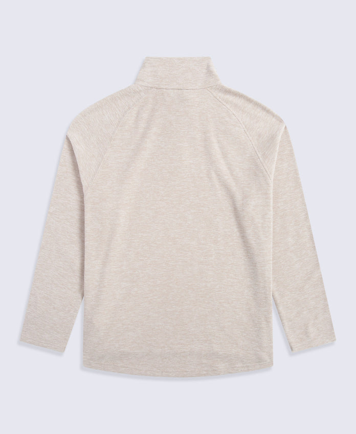 Riga Mens Melange Fleece - Light Brown