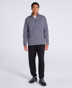 Riga Mens Melange Fleece - Navy