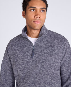 Riga Mens Melange Fleece - Navy