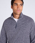 Riga Mens Melange Fleece - Navy
