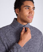 Riga Mens Melange Fleece - Navy