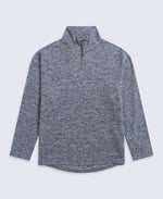 Riga Mens Melange Fleece - Navy