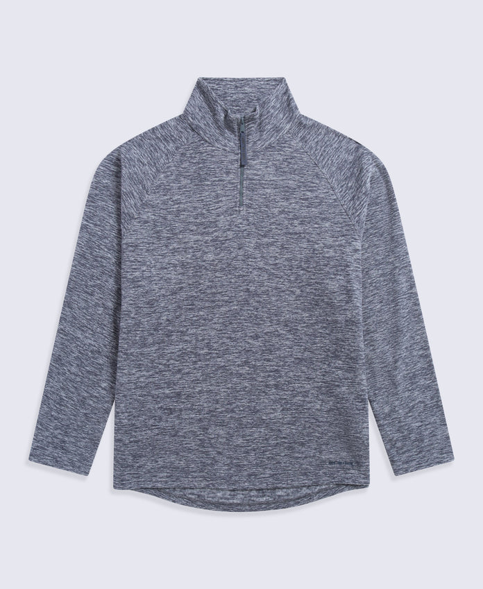 Riga Mens Melange Fleece - Navy