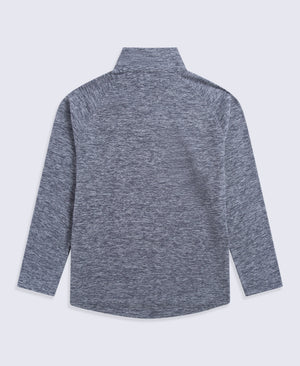 Riga Mens Melange Fleece - Navy