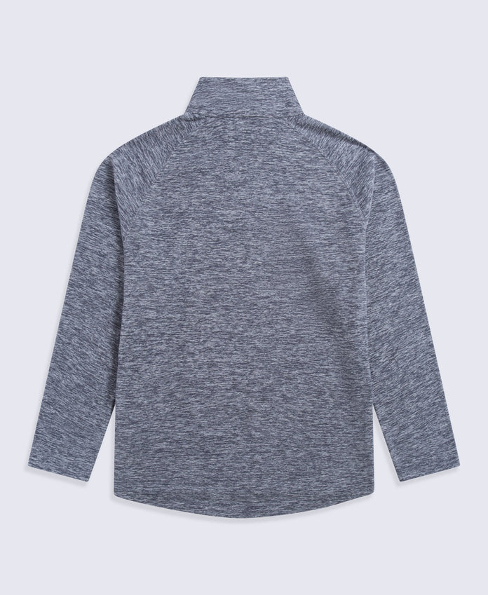 Riga Mens Melange Fleece - Navy