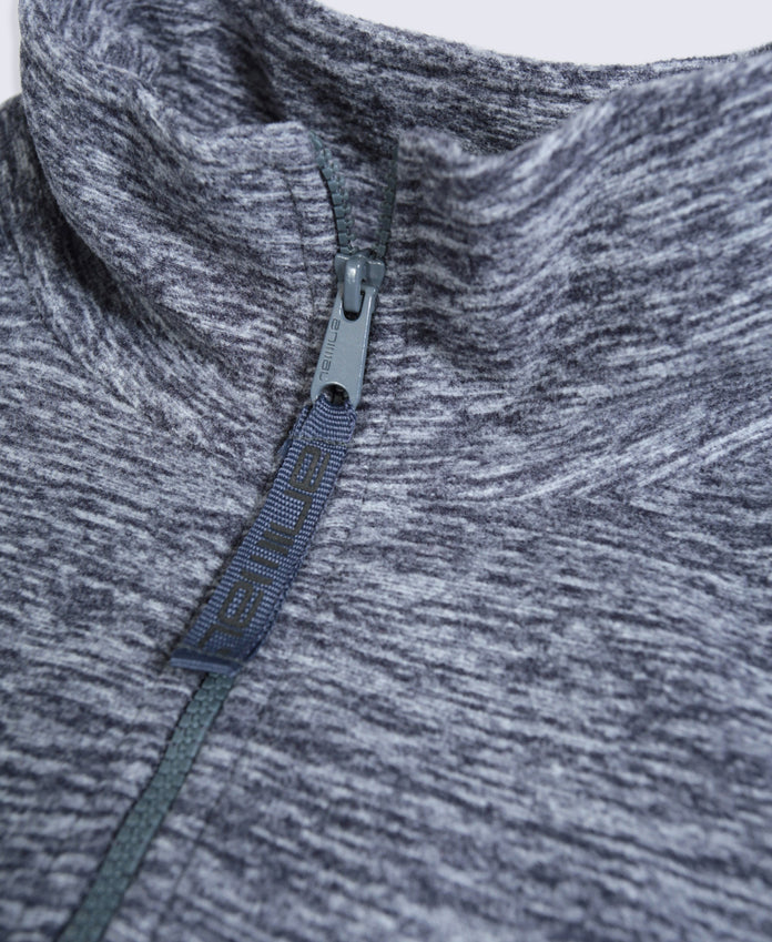 Riga Mens Melange Fleece - Navy