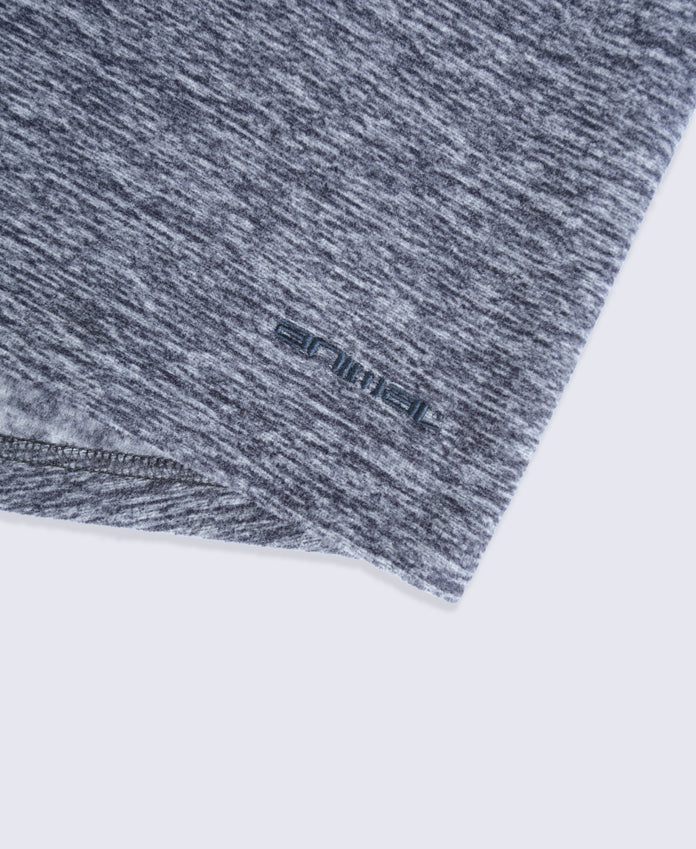 Riga Mens Melange Fleece - Navy