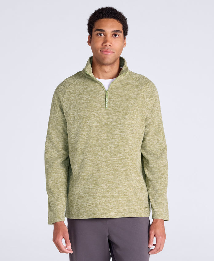 Riga Mens Melange Fleece - Pale Green