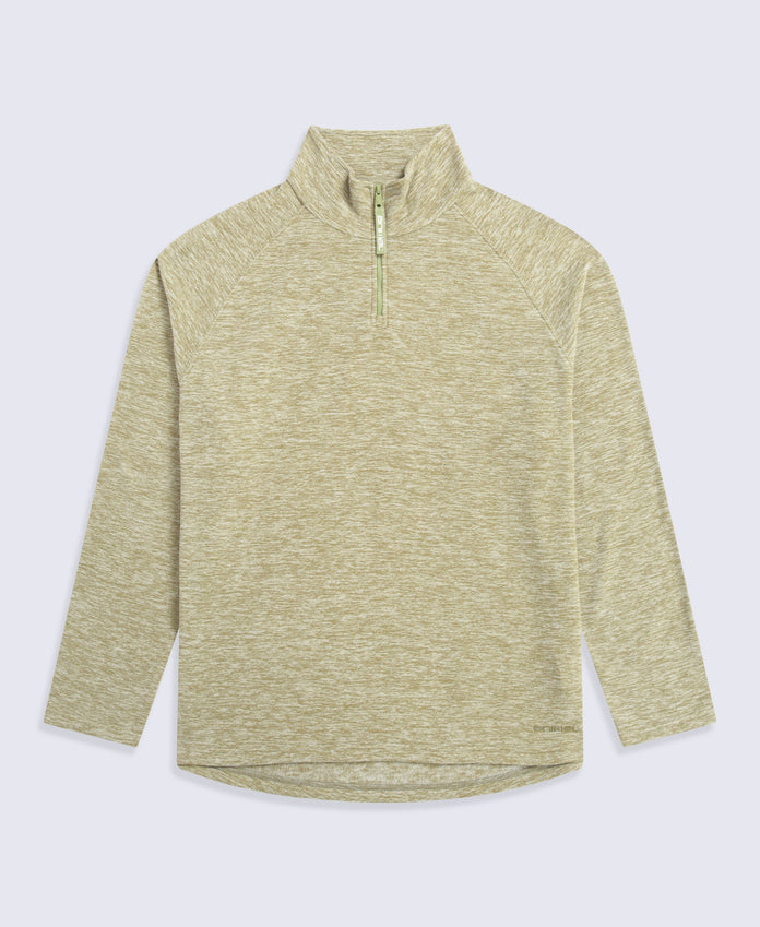 Riga Mens Melange Fleece - Pale Green