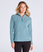 Riga Womens Melange Fleece - Dark Blue