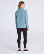 Riga Womens Melange Fleece - Dark Blue