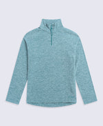 Riga Womens Melange Fleece - Dark Blue