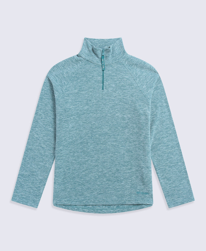 Riga Womens Melange Fleece - Dark Blue